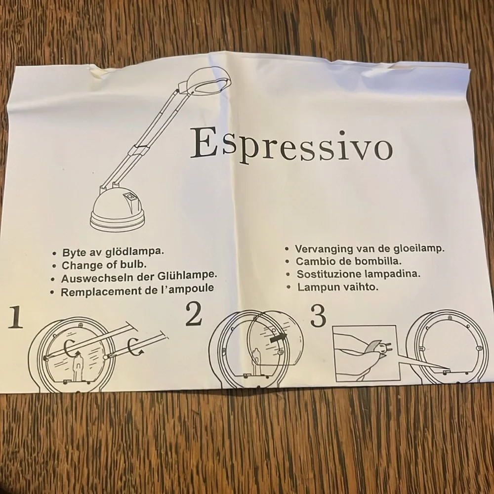 IKEA Espressivo NIB 1995 LED lamp black - vintage
